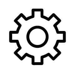 settings icon  flat vector icon