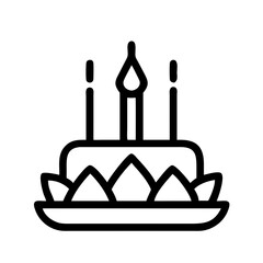 loy krathong icon  flat vector icon