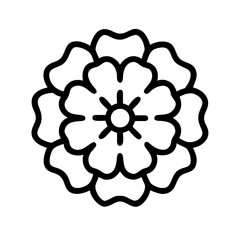 marigold icon  flat vector icon
