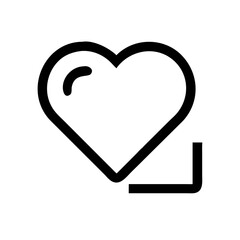 love icon  flat vector icon