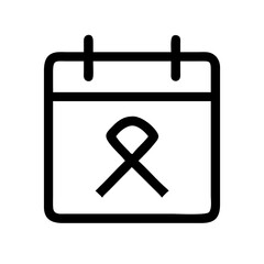 world cancer day icon flat vector icon