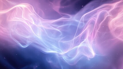 Abstract ethereal smoke formations in pastel hues.