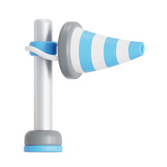 Fototapeta premium 3D illustration of wind direction tool