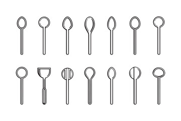 Spoon Minimalist Icon Ultra 2D Design