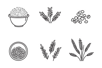 Steel cut oats minimalist line art design