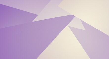Abstract Geometric Lavender and Cream Color Palette Background Design