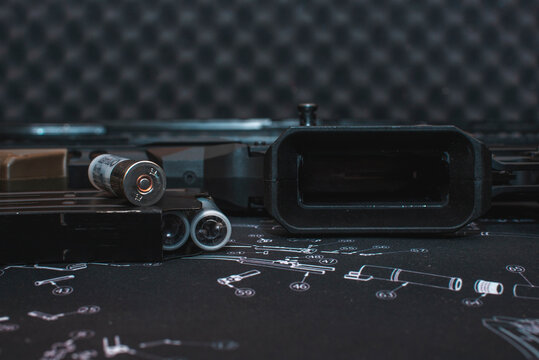 tactical shotgun with mag and 12 gauge shells