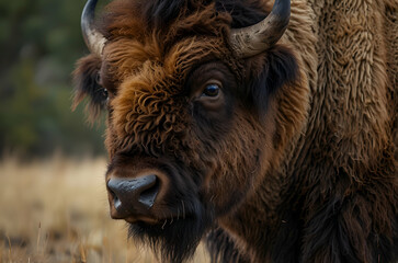 Fototapeta premium American Bison Head