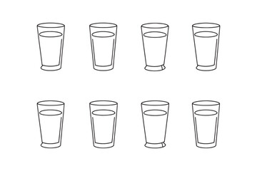 Whole Milk Icon Clean Line Art