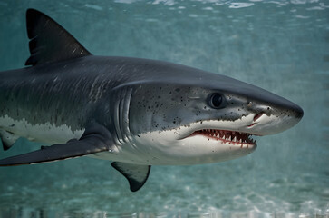 Naklejka premium Blue Shark