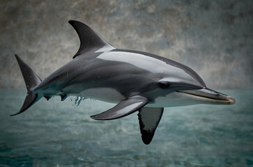 Obraz premium Majestic Spinner Dolphin