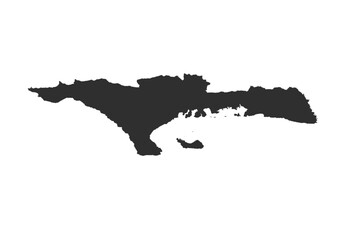 Minimalist black & white silhouette map of Les Cayes, Haiti. Perfect for disaster relief planning, travel guides, and educational materials about southern Haiti