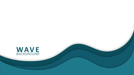 abstract blue wave background