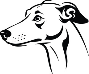 Dog Head Silhouette Vector | Pet Face Clipart Set Minimal Dog Face Outline | Puppy Head Icon Collection