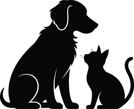 recommend clip art: Dog Head Silhouette Vector | Pet Face Clipart Set Minimal Dog Face Outline | Puppy Head Icon Collection