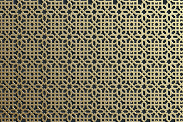 seamless pattern with golden pattern
