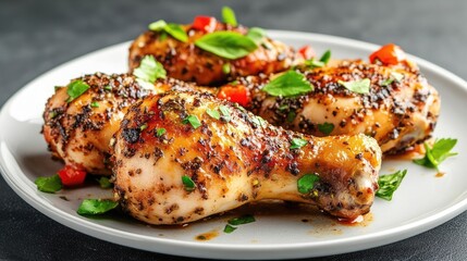 Roasted Chicken Drumsticks with Herbs
