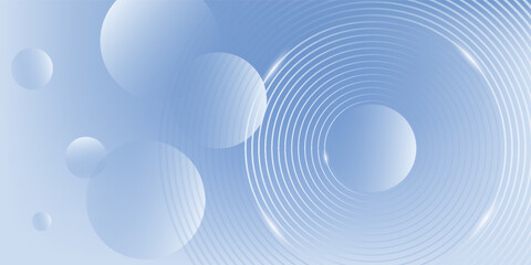 Abstract blue modern background with circle elements. Digital technology concept.
