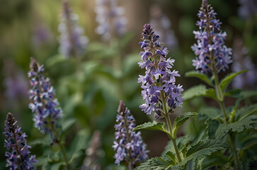 Obraz premium Elegant Catmint Detail