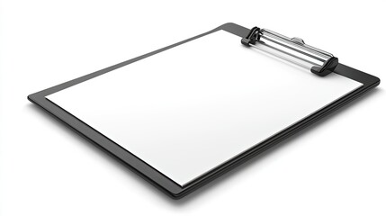 clipboard with blank paper