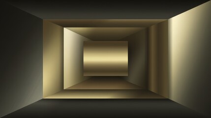 Obraz premium Versatile golden frame, adaptable for various styles, easily customizable - reflective DIY modern bohemian holiday