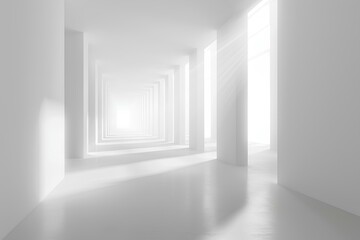 Fototapeta premium empty white room