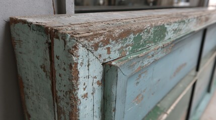 Rustic vintage frame antique wood faded p-2 - vintage look chic