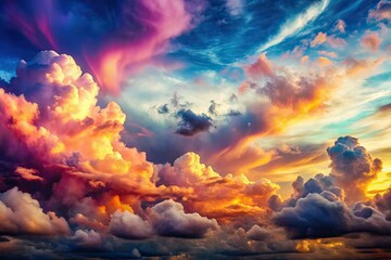 Ethereal Cloud Frottage Sky Double Exposure Art