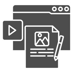 Content  Icon Element For Design