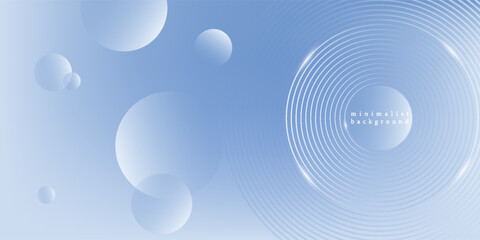 Abstract blue modern background with circle elements. Digital technology concept.