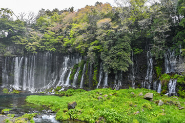 日本静岡富士宮の白糸の滝