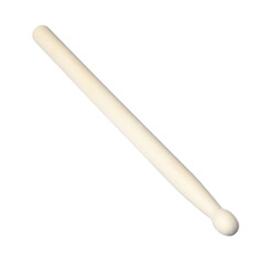 Toy drumstick isolated on white. Child's musical instrument