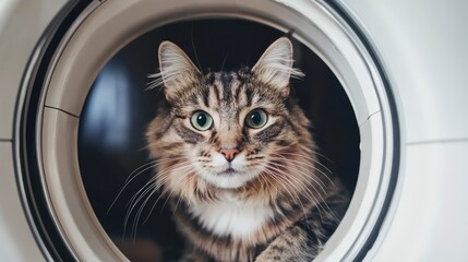 Cat Preparing for Ray Scan Inside a Modern Veterinary Clinic
