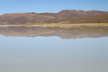 Lagoons, volcanoes and geysers in the Uyuni desert