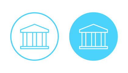 Bank icon vector. Bank sign and symbol, museum, university