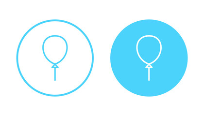 Balloon icon vector. Party balloon sign and symbol