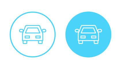 Car icon vector. car sign and symbol. small sedan