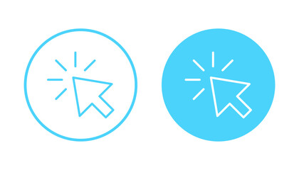 Click icon vector. pointer arrow sign and symbol. cursor icon