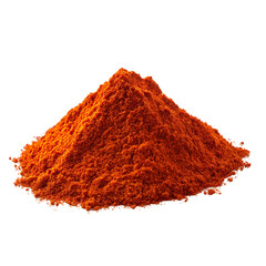 Paprika powder spice pile vibrant red color