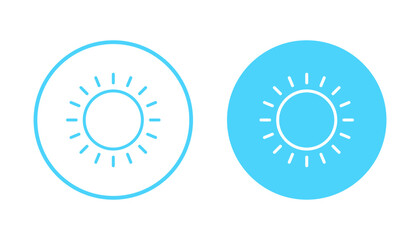 Sun icon vector. Brightness sign and symbol