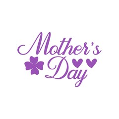 Mother’s Day typography clip art design on plain white transparent isolated background for sign, card, shirt, hoodie, sweatshirt, apparel, tag, mug, icon, poster or badge