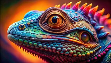 Fototapeta premium Lizard Skin Pattern AI Photo, Reptilian Scales, Abstract Art, Nature Inspired