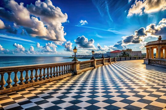 Livorno Terrazza Mascagni Documentary Photography AI Art
