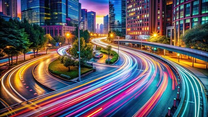 Long Exposure AI Photo: Adapting to Change, Intelligence, Growth
