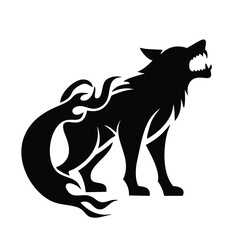 wolf head silhouette