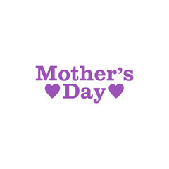 Mother’s Day typography clip art design on plain white transparent isolated background for sign, card, shirt, hoodie, sweatshirt, apparel, tag, mug, icon, poster or badge