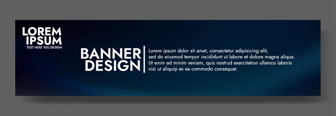 Modern banner design with a twilight serenity inspired background