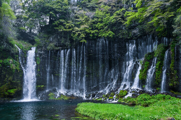日本静岡富士宮の白糸の滝