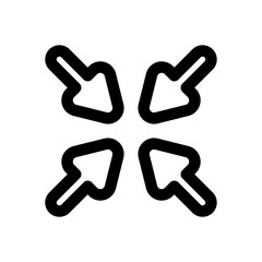 Four arrows, all pointing to the right, creating a sense of movement and direction