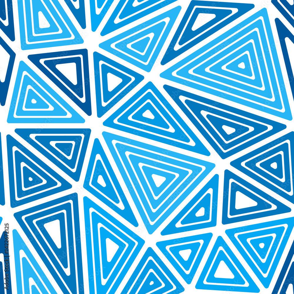 Poster geometric template background. big triangle size. multiple repeated inner triangles. mono tone style